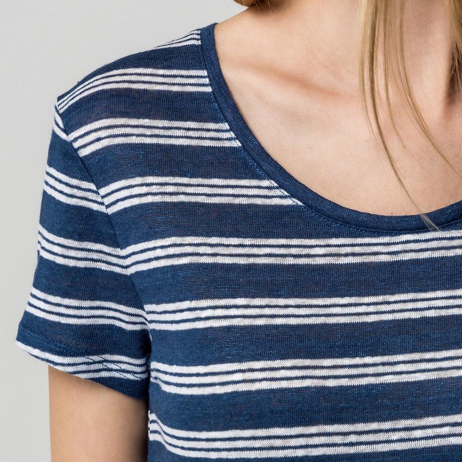 Manor Woman T-shirt rayé à manches courtes Regular Fit  