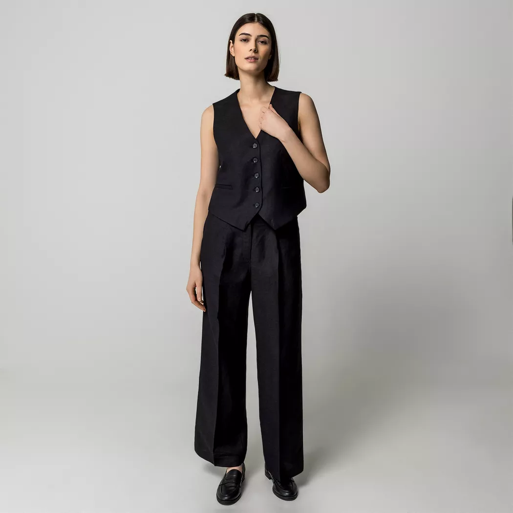 Manor Woman - Gilet, für Damen, Black, Größe 46