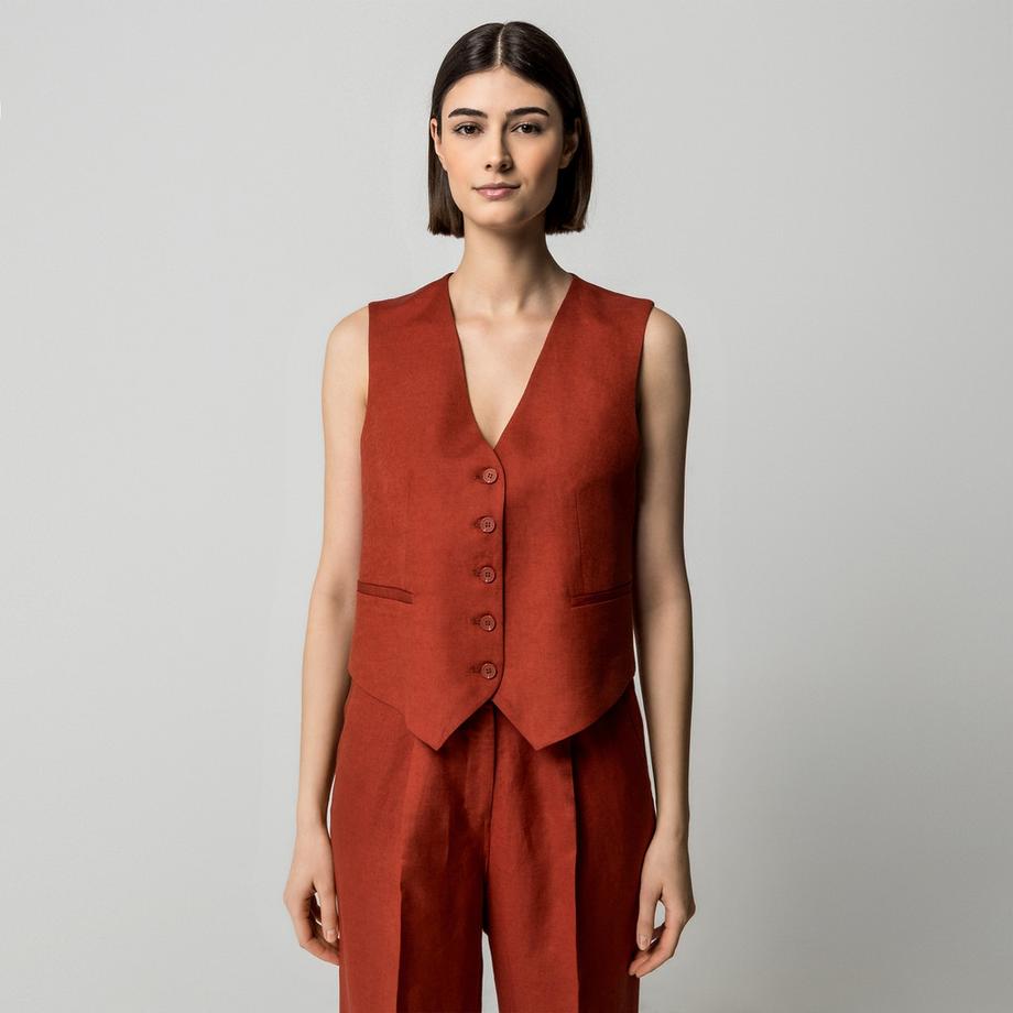 Manor Woman Ärmellose Weste mit Knopfleiste  