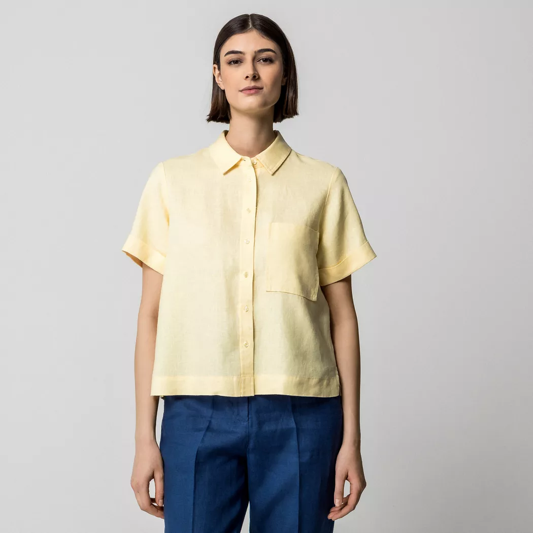 Manor Woman - Bluse, für Damen, Gelb, Größe 46