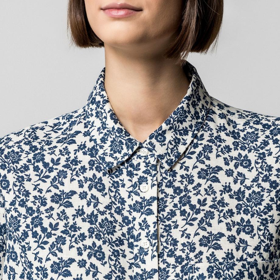 Manor Woman Chemisier à Manches Courtes à Motif Floral  