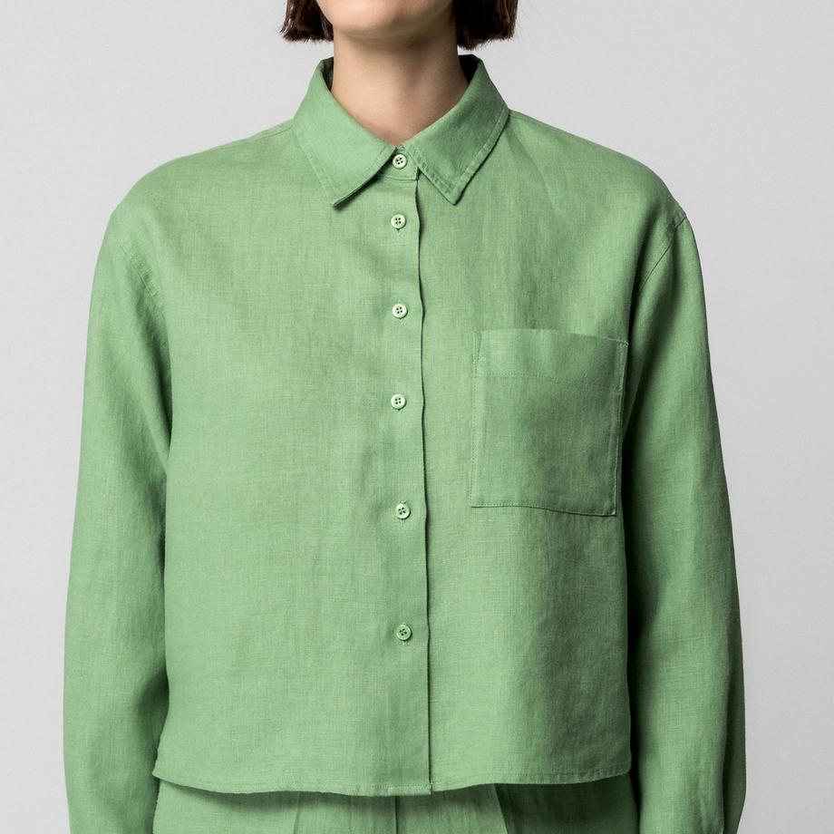 Manor Woman Camicetta a Maniche Lunghe Vestibilità Regolare con Collo a Rovescia  