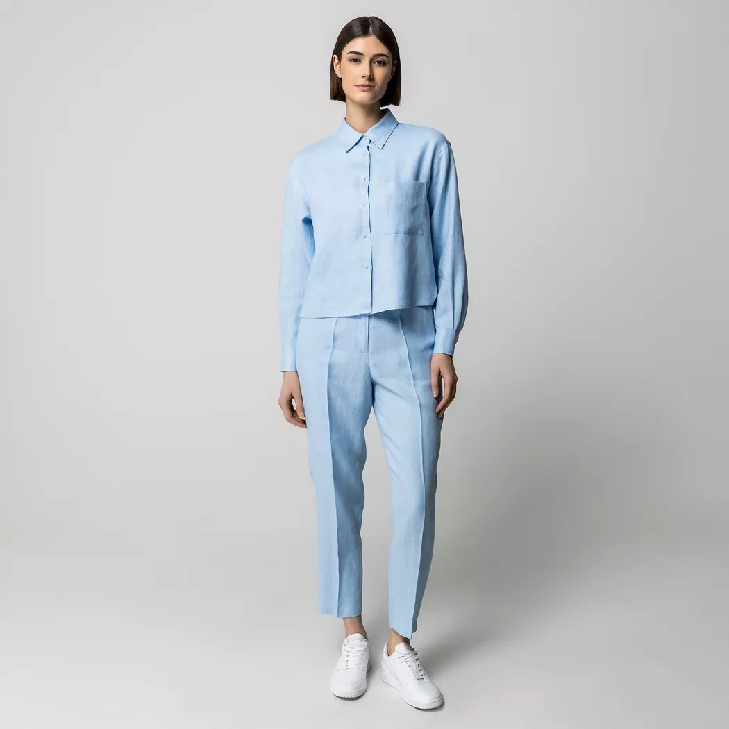 Manor Woman - Bluse, für Damen, Hellblau, Größe 36