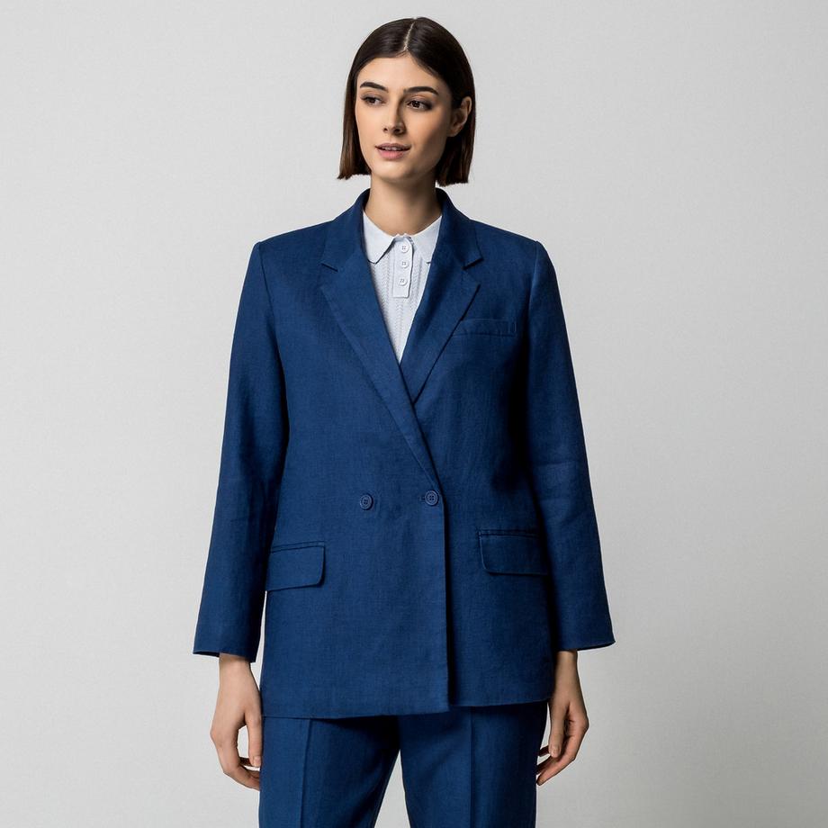 Manor Woman Doppelreihiger Relaxed Fit Blazer  
