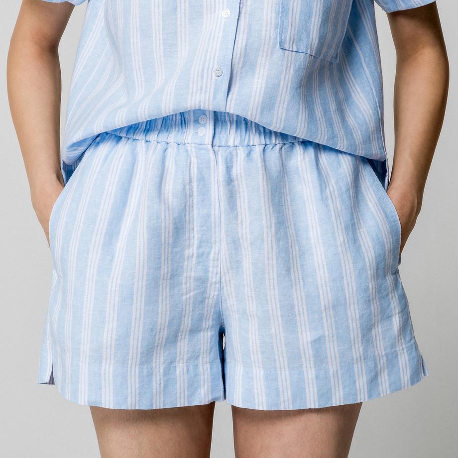 Manor Woman Short A Righe Vestibilità Rilassata  