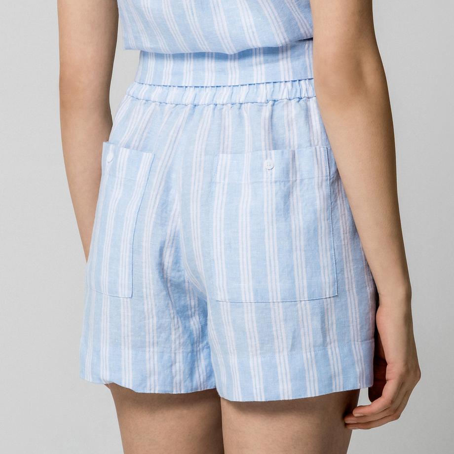 Manor Woman Short A Righe Vestibilità Rilassata  