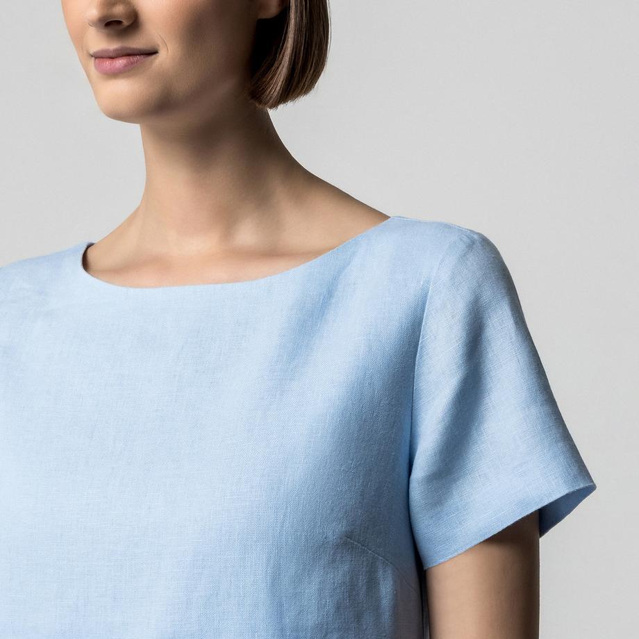 Manor Woman Etuikleid Kurzarm U-Boot-Ausschnitt  