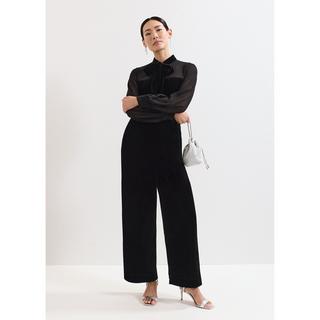Phase Eight Magie Jumpsuit mit transparenten Ärmeln und Schleifendetail  