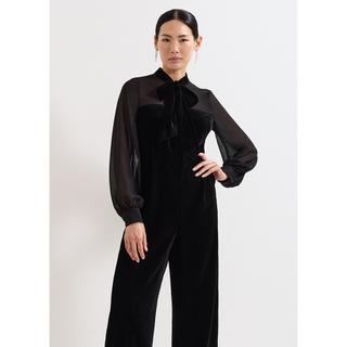 Phase Eight Magie Jumpsuit mit transparenten Ärmeln und Schleifendetail  