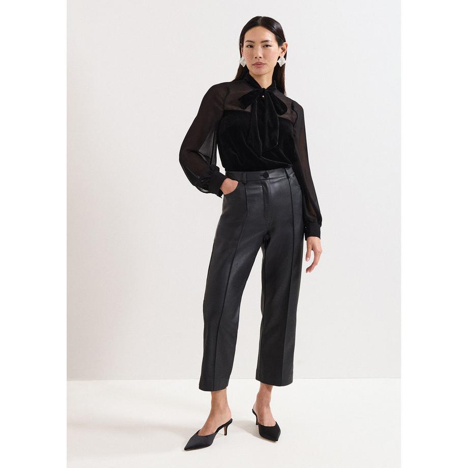 Phase Eight Raye Camicetta in Velluto con Fiocco  