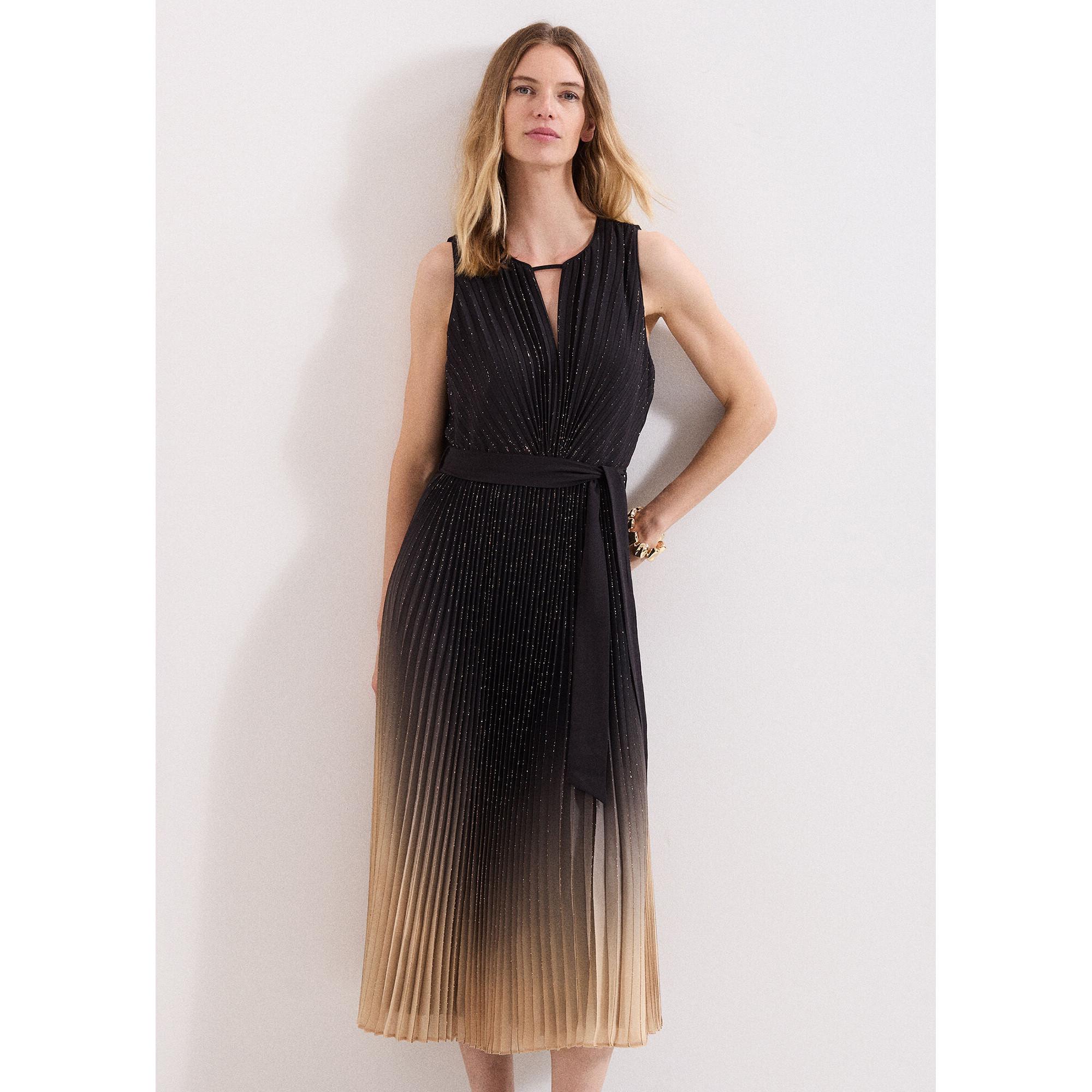 Phase Eight Abito Midi Plissettato Ombré  