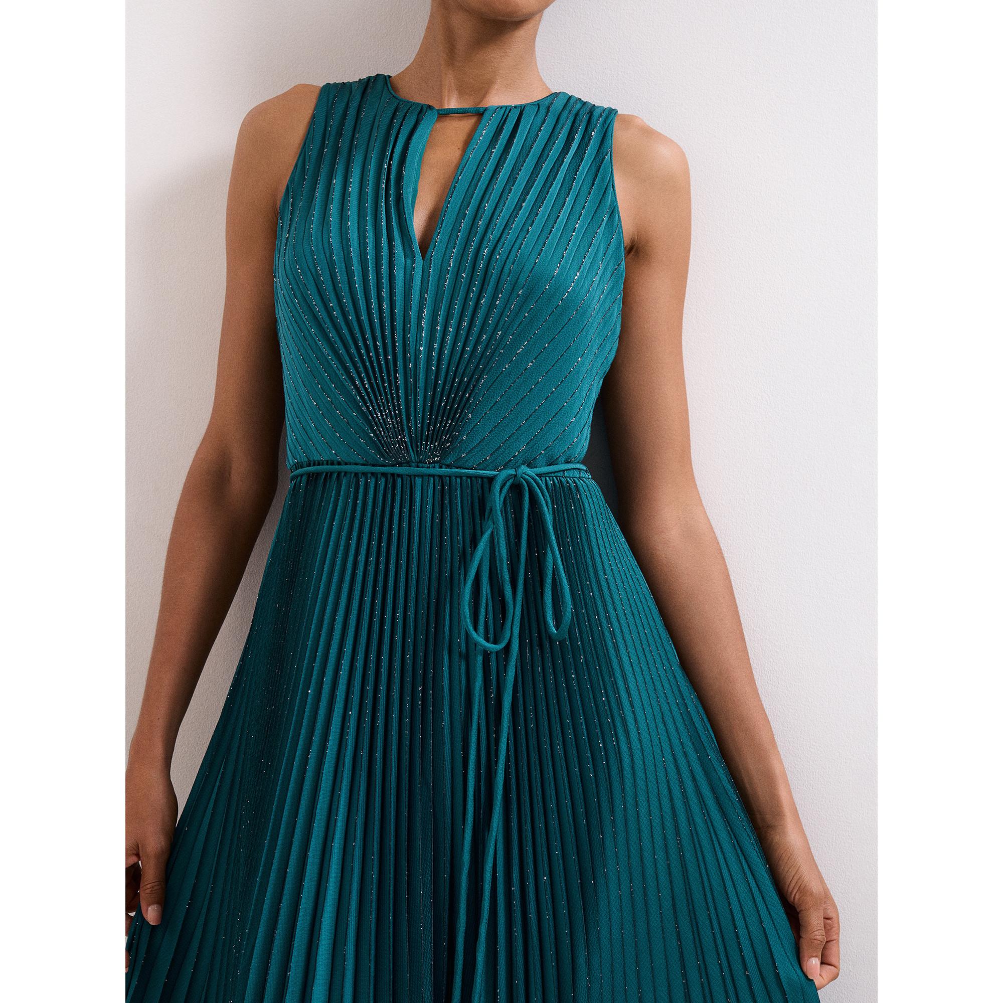 Phase Eight Simara Ärmelloses Plissiertes Maxikleid  