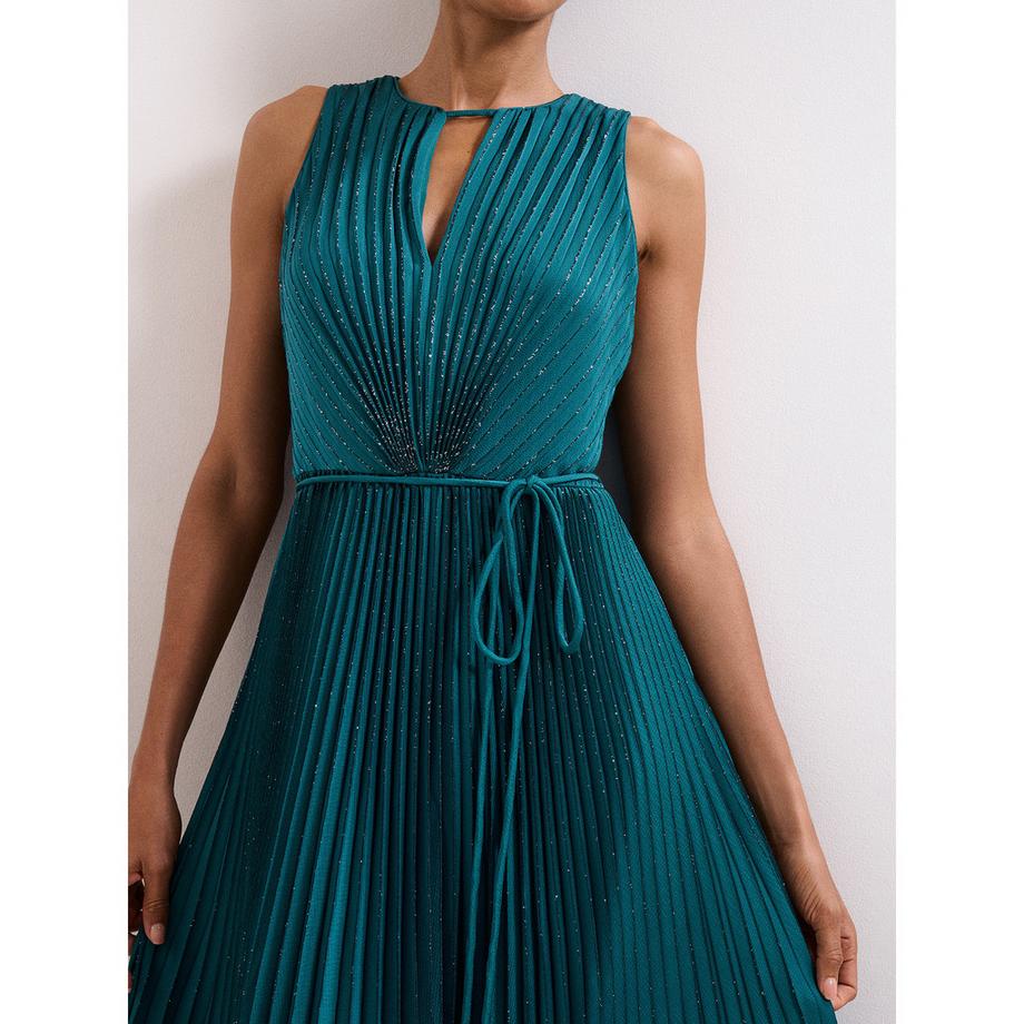 Phase Eight Simara Ärmelloses Plissiertes Maxikleid  