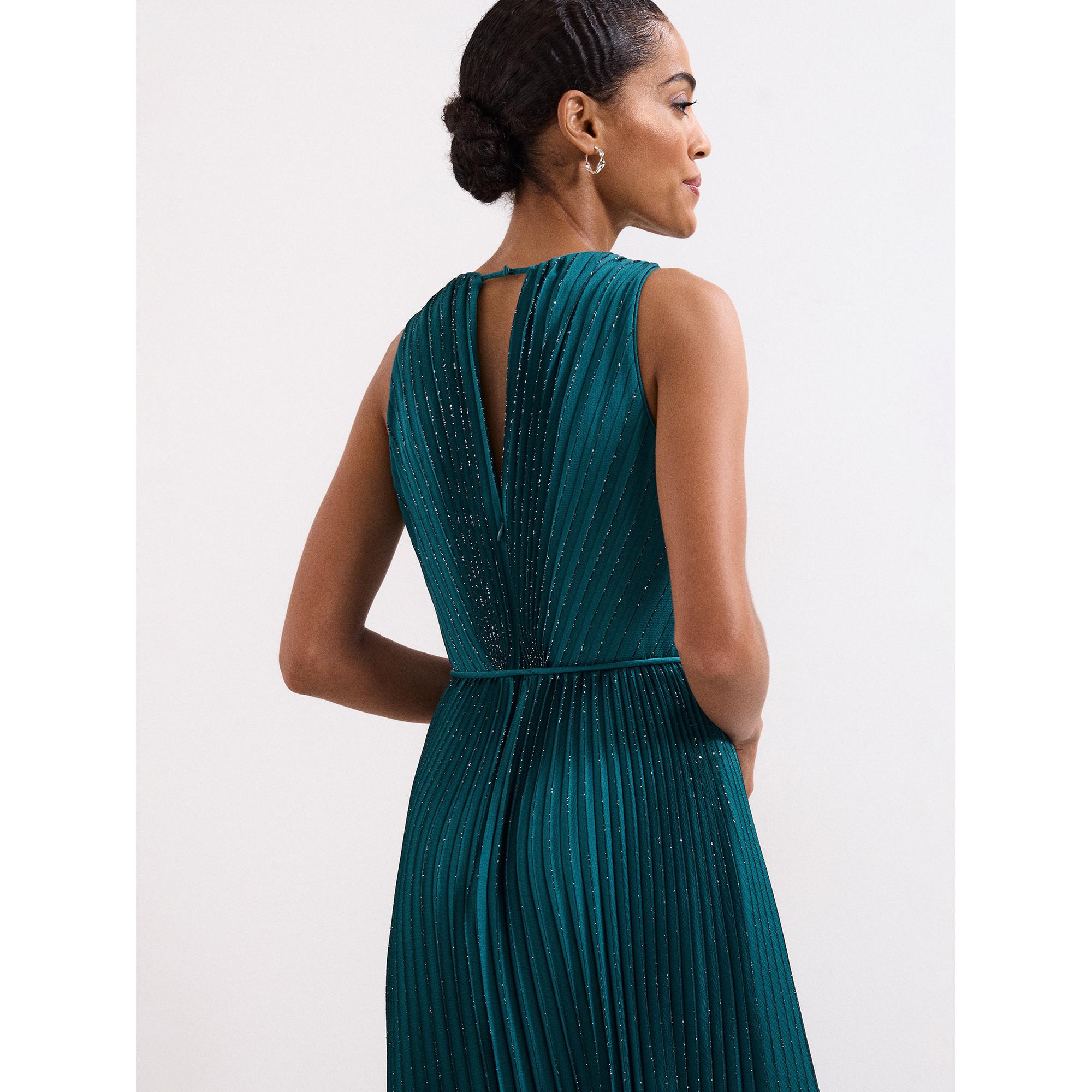 Phase Eight Simara Ärmelloses Plissiertes Maxikleid  