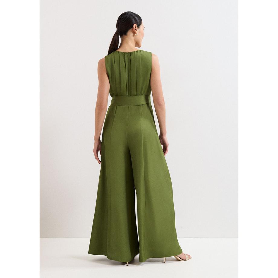 Phase Eight Ärmelloser Jumpsuit weites Bein mit Gürtel  