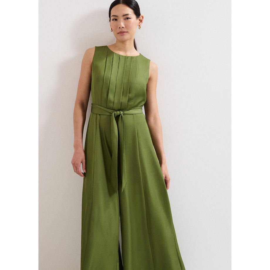 Phase Eight Ärmelloser Jumpsuit weites Bein mit Gürtel  