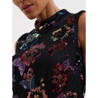 Phase Eight Ärmelloses Pailletten Blumen Maxikleid  