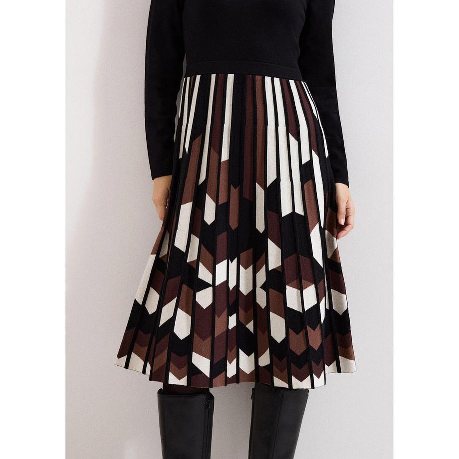 Phase Eight Maci Strickkleid Faltenrock  