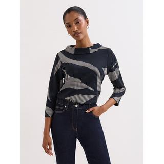 Phase Eight Gemustertes Dreiviertelarm Top  