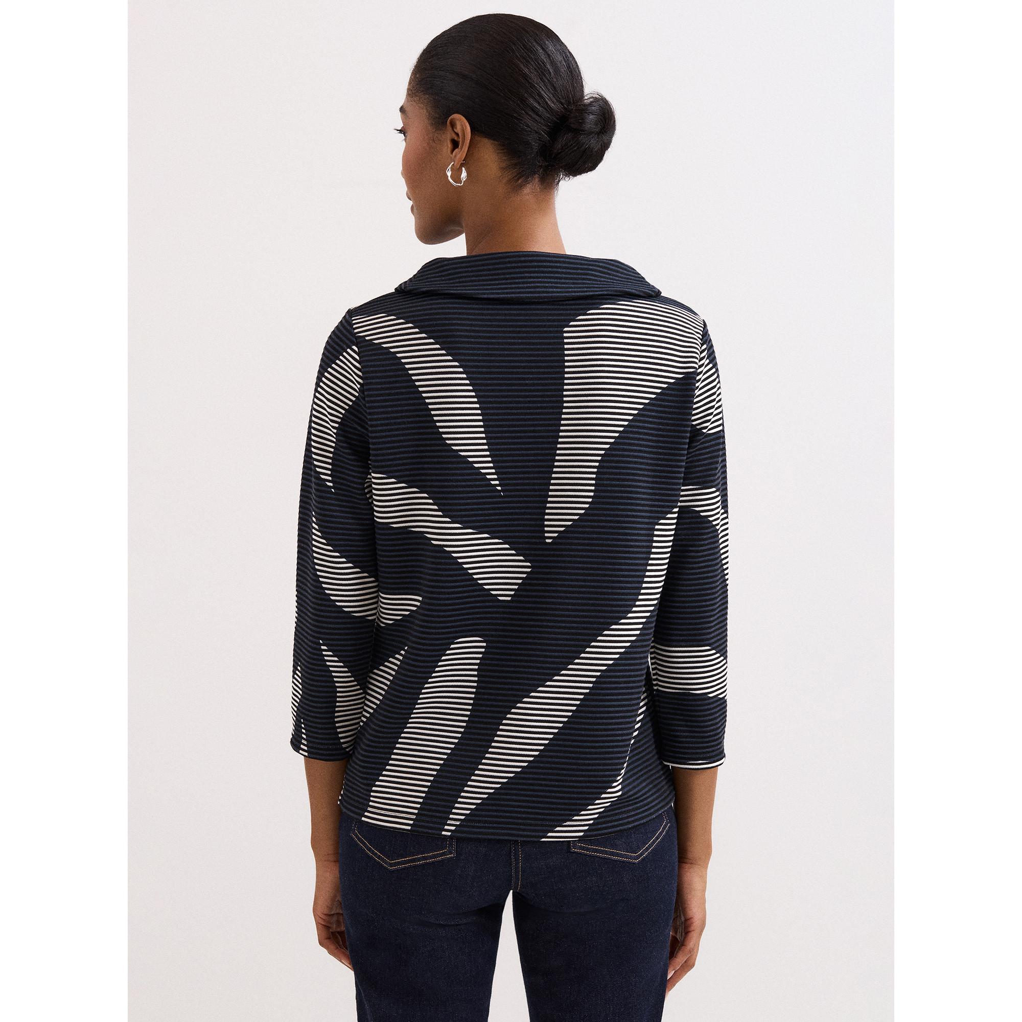 Phase Eight Gemustertes Dreiviertelarm Top  