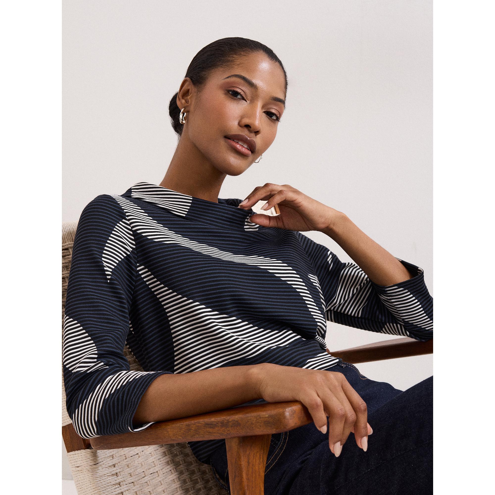 Phase Eight Gemustertes Dreiviertelarm Top  