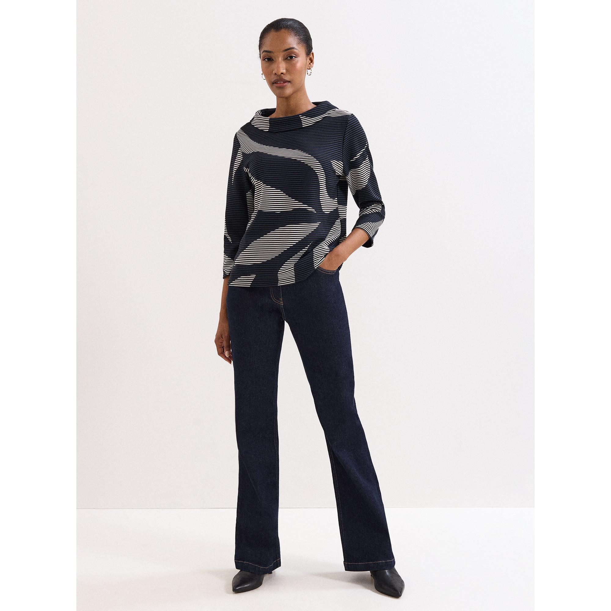 Phase Eight Gemustertes Dreiviertelarm Top  