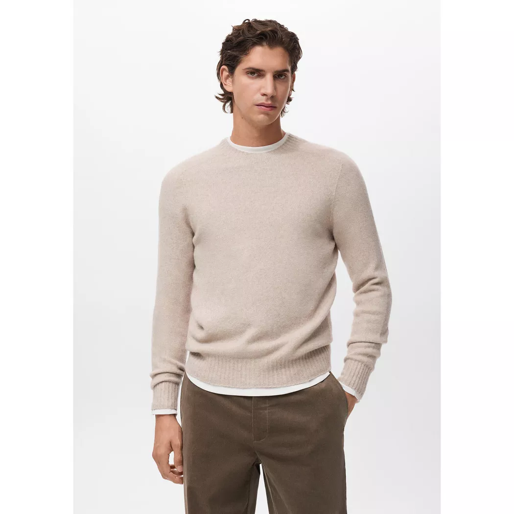 Mango Man - Pullover, für Herren, Hellbraun, Größe L