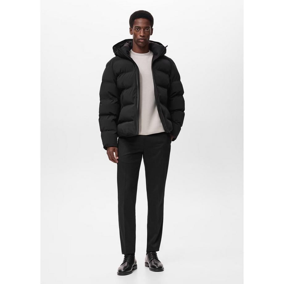 Mango Man Kapuzen Blouson Jacke  