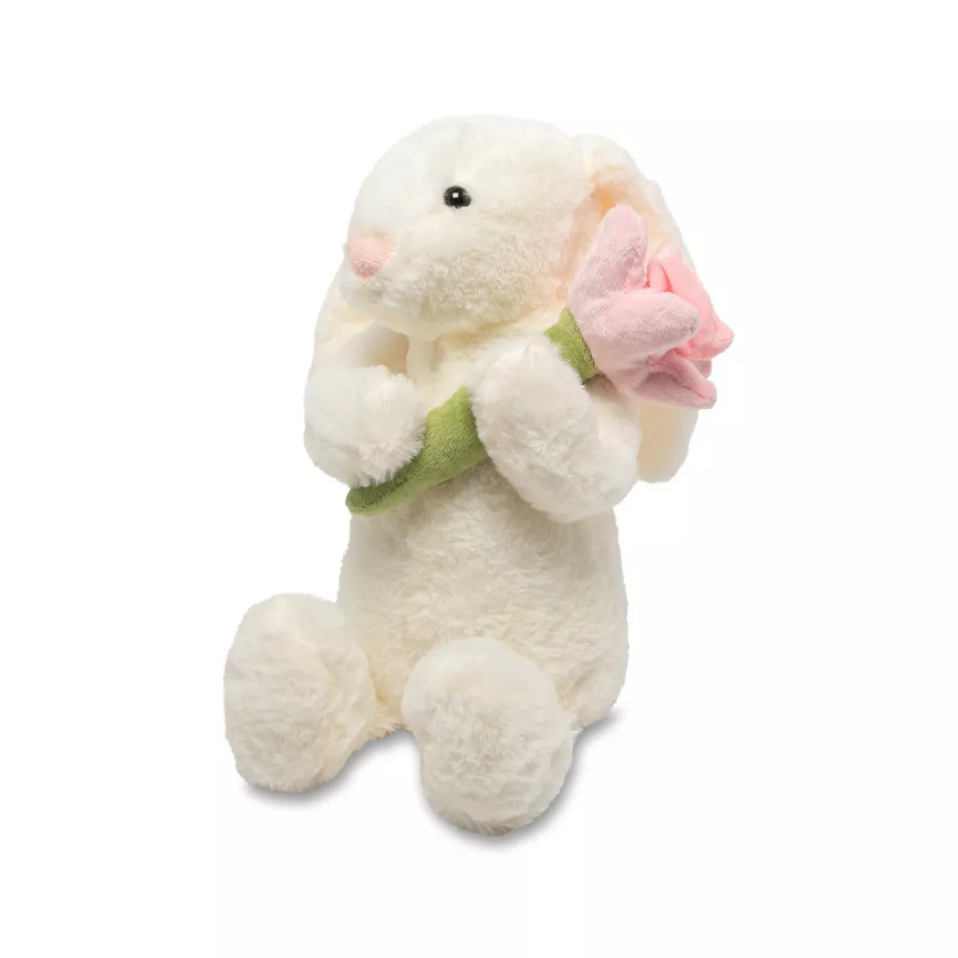 Heunec Rabbit with Flower White 30cm 2