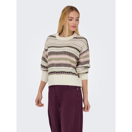 ONLY Gemusterter Strickpullover  