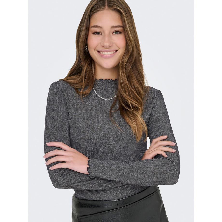 ONLY T-shirt Côtelé Manches Longues  