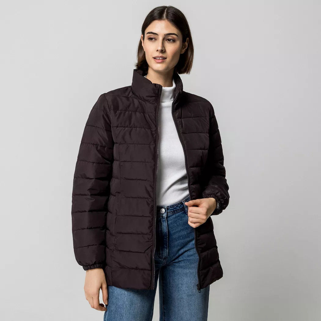 Only - Pufferjacke, für Damen, Dunkelbraun, Größe L