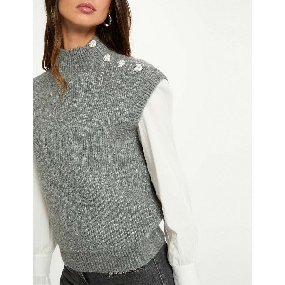 MORGAN Pullover senza maniche Collo Alto  