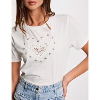 MORGAN T-shirt Slim Fit Scollo Rotondo  