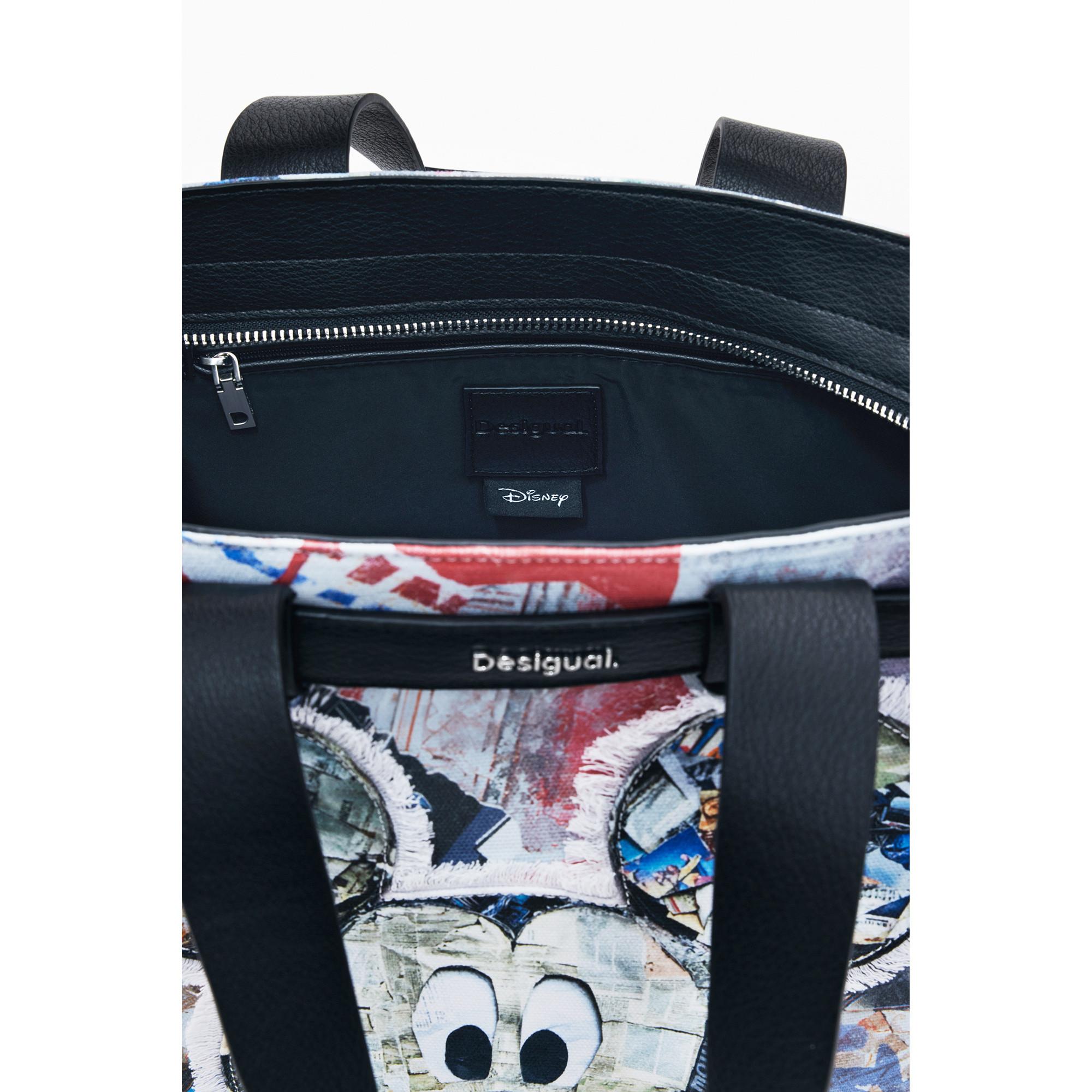 Desigual Mickey Mouse Stampa Grafica Borsa a Tracolla  