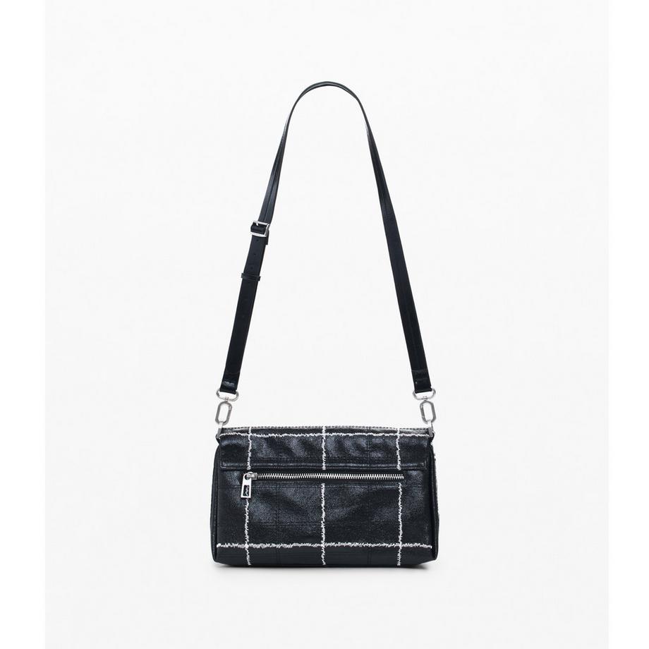 Desigual Borsa Crossbody Stampa Righe e Messaggi  