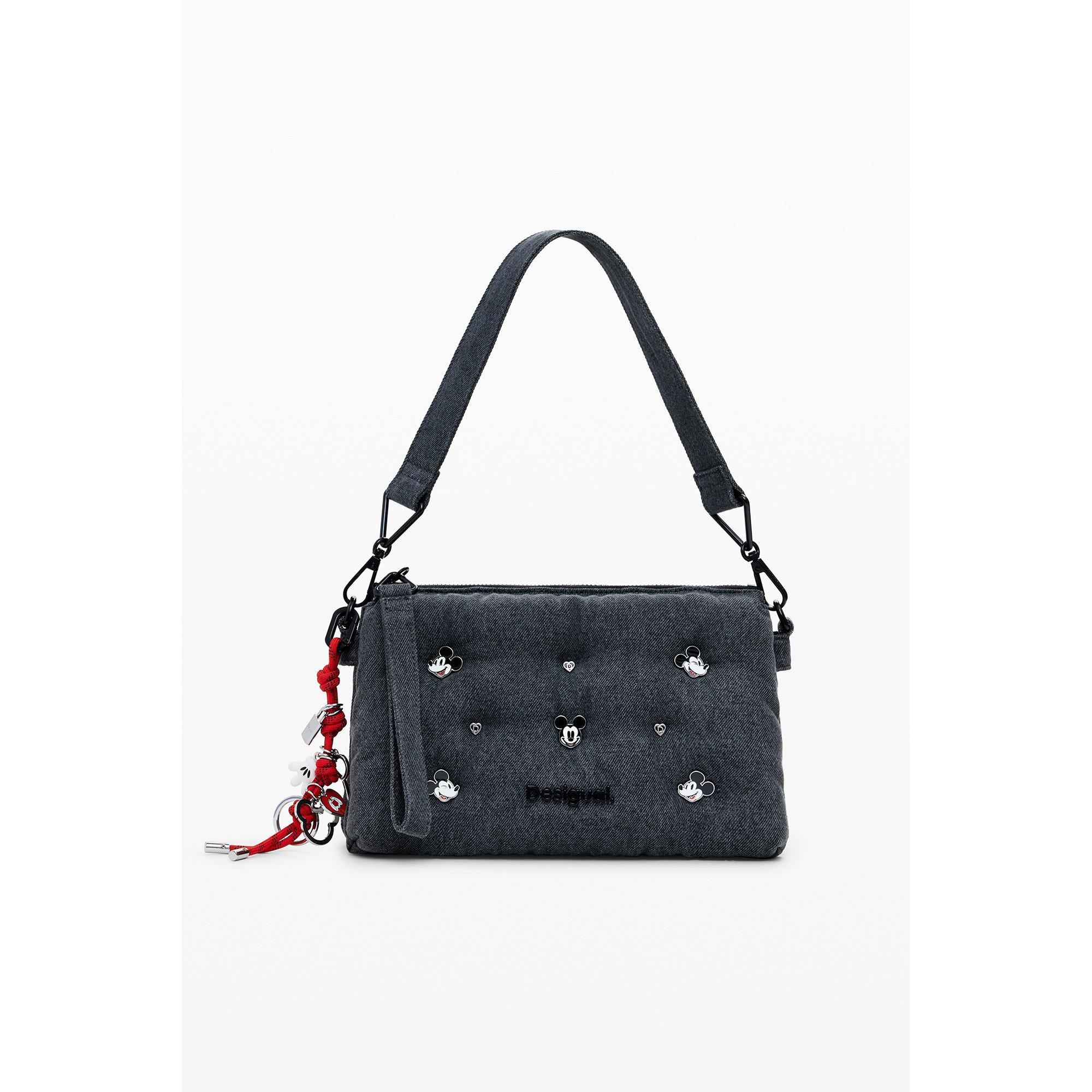 Desigual Mickey Mouse Borsa a Tracolla in Denim  