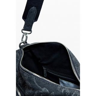 Desigual Sac à main en denim avec broderie florale  