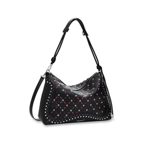 Desigual Schultertasche mit Nieten  