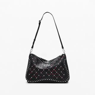 Desigual Schultertasche mit Nieten  