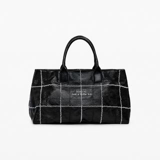 Desigual Borsa Shopper con Stampa a Righe e Scritte  