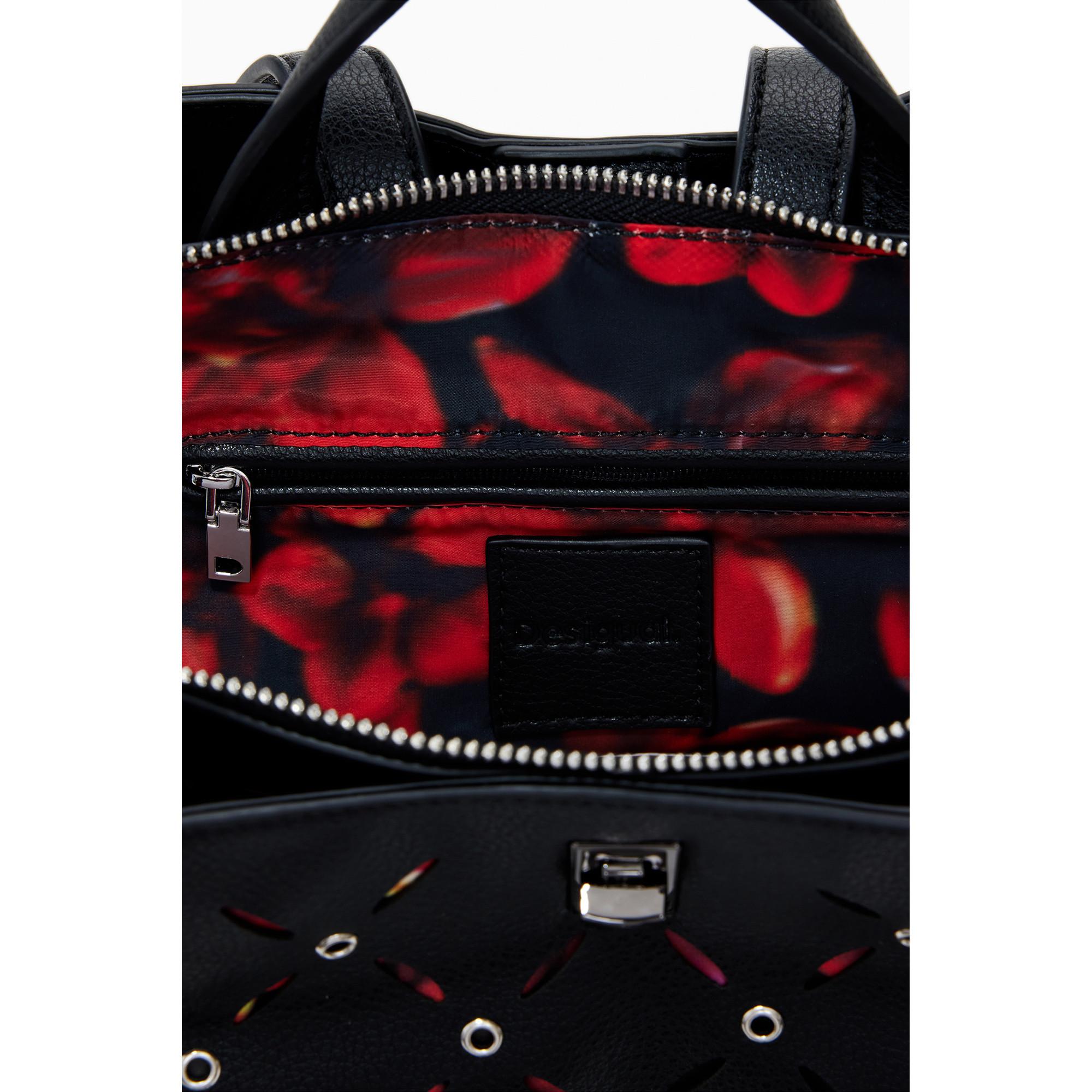 Desigual Kleiner Rucksack mit dekorativen Durchbrüchen  