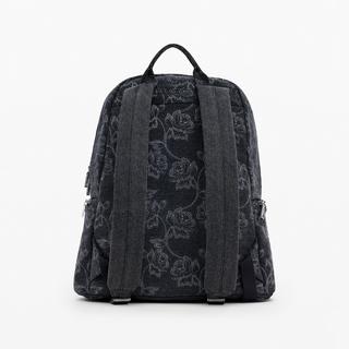 Desigual Blumenbestickter Denim Rucksack  