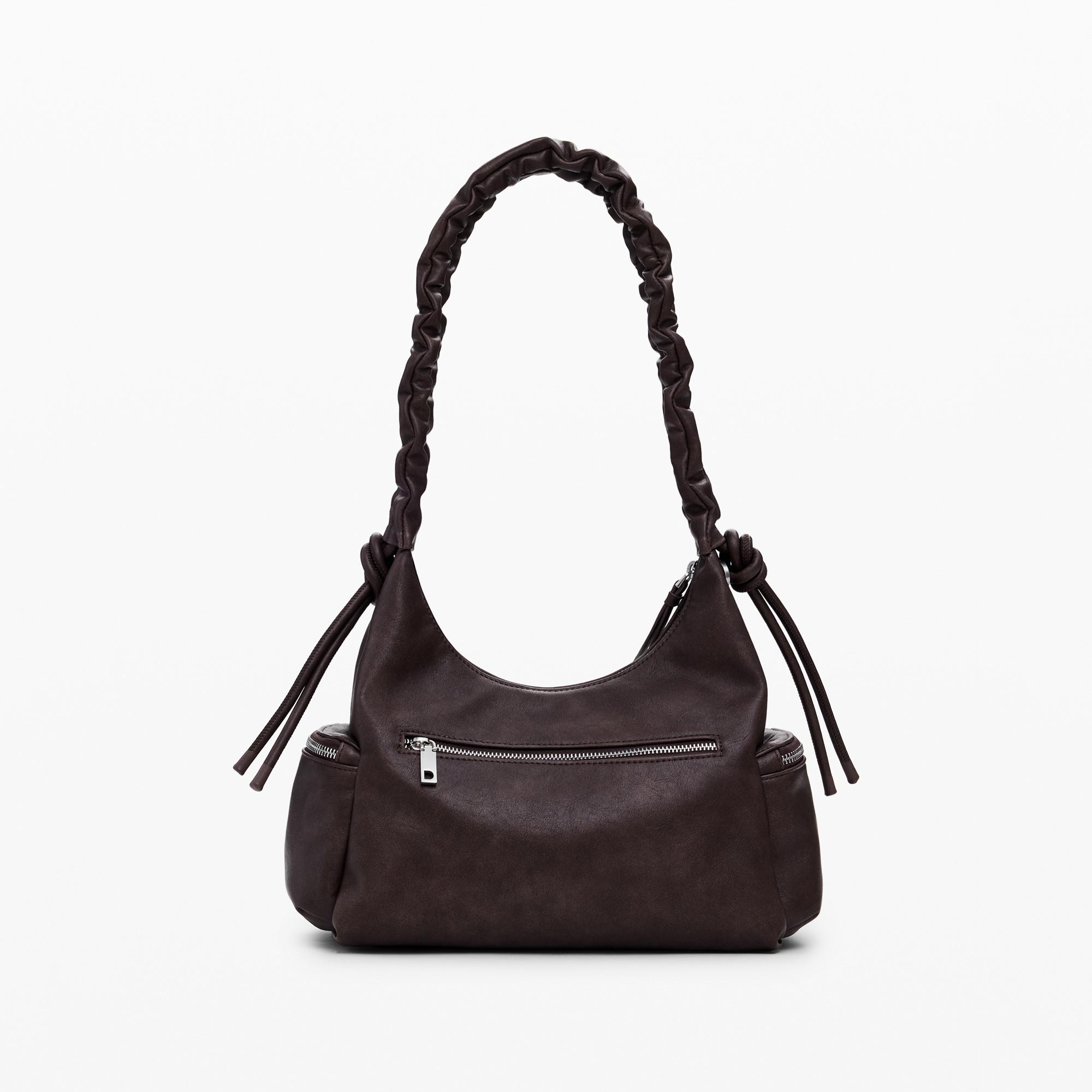 Desigual Borsa a mano con manico arricciato  