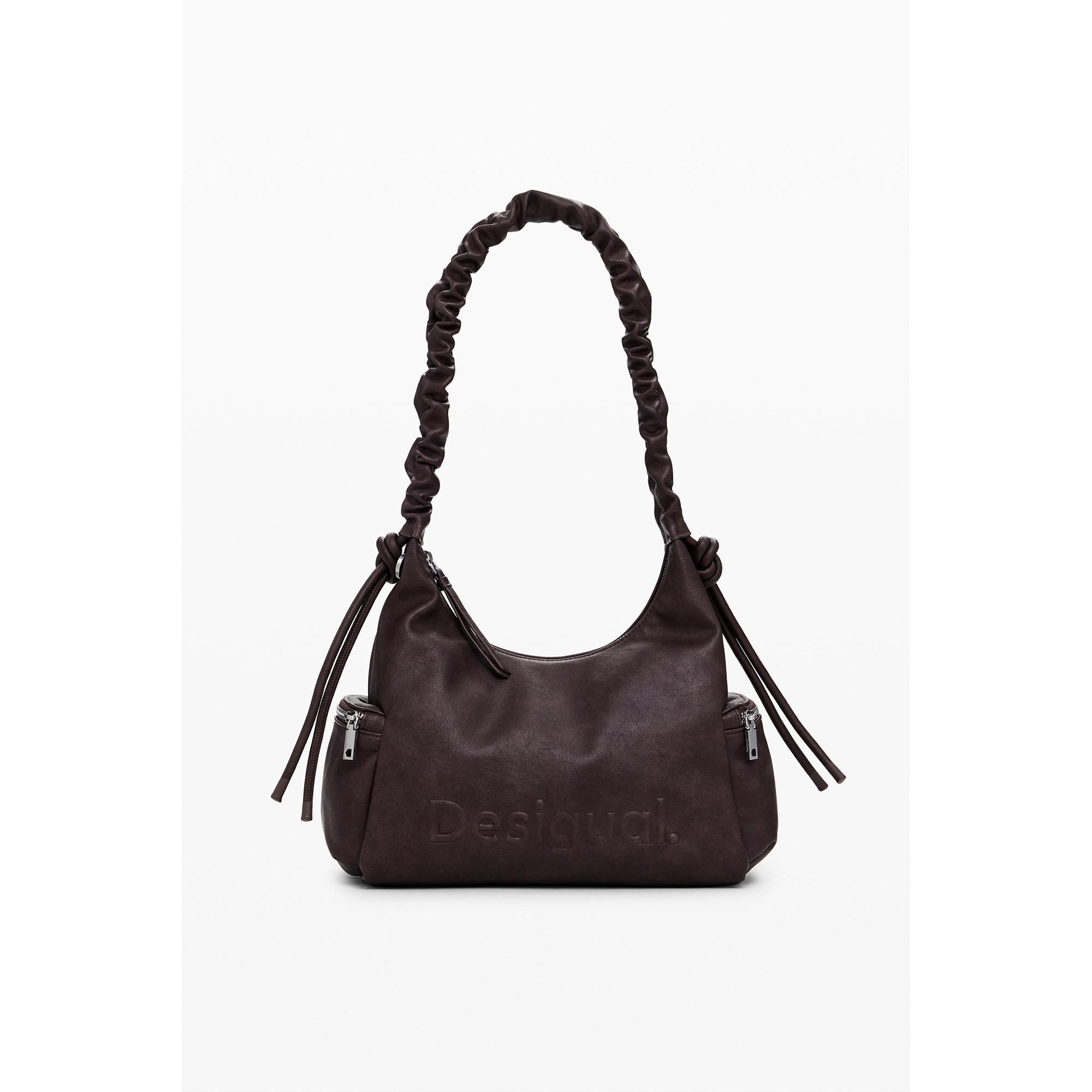 Desigual Borsa a mano con manico arricciato  