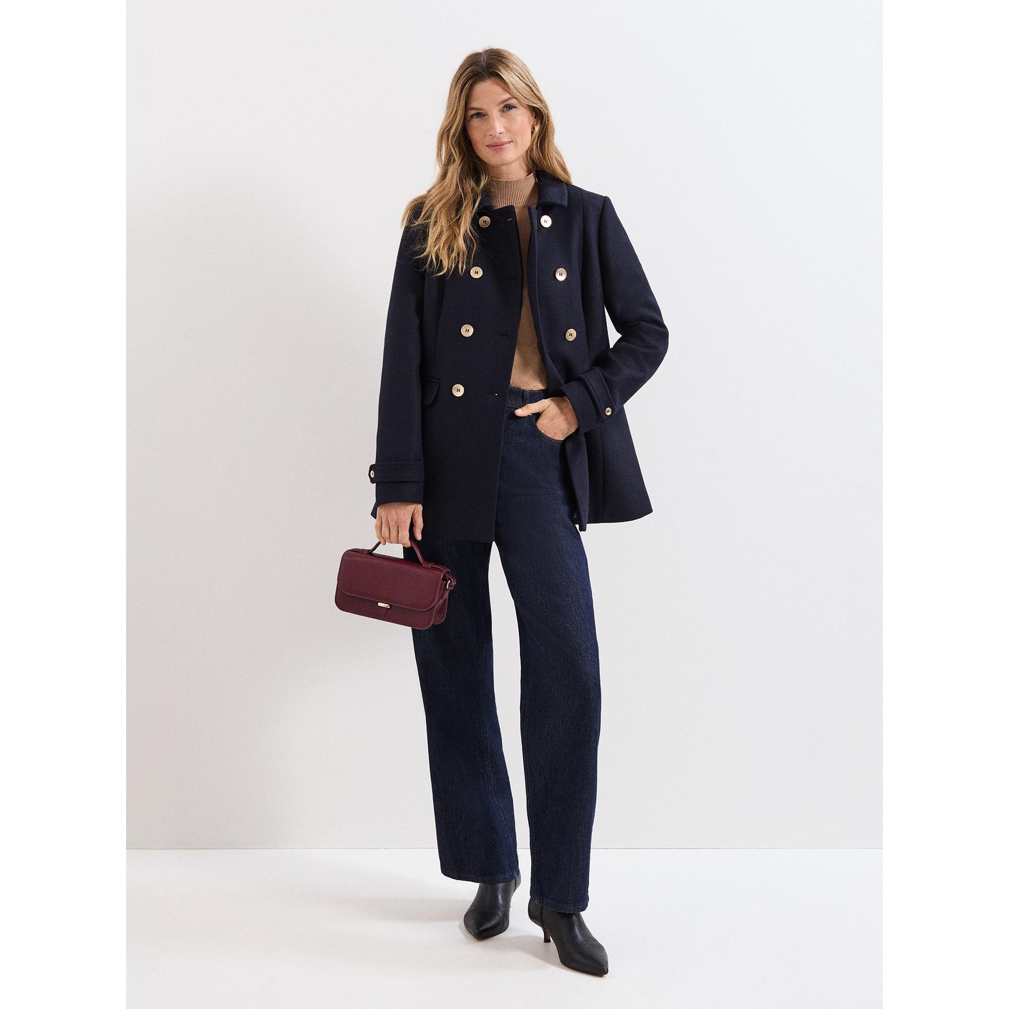 Phase Eight Aurelie Manteau Court en Laine Croisé  