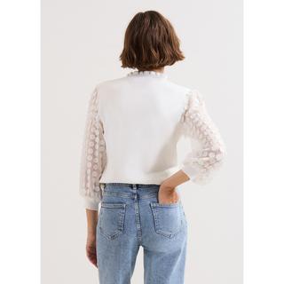 Phase Eight Pullover mit transparenten Ärmeln  