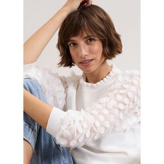 Phase Eight Pullover mit transparenten Ärmeln  