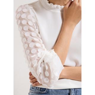 Phase Eight Pullover mit transparenten Ärmeln  