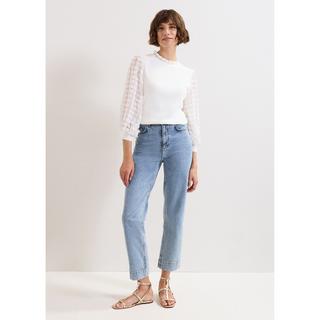 Phase Eight Pullover mit transparenten Ärmeln  